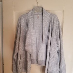 Sweatshirt open front jacket